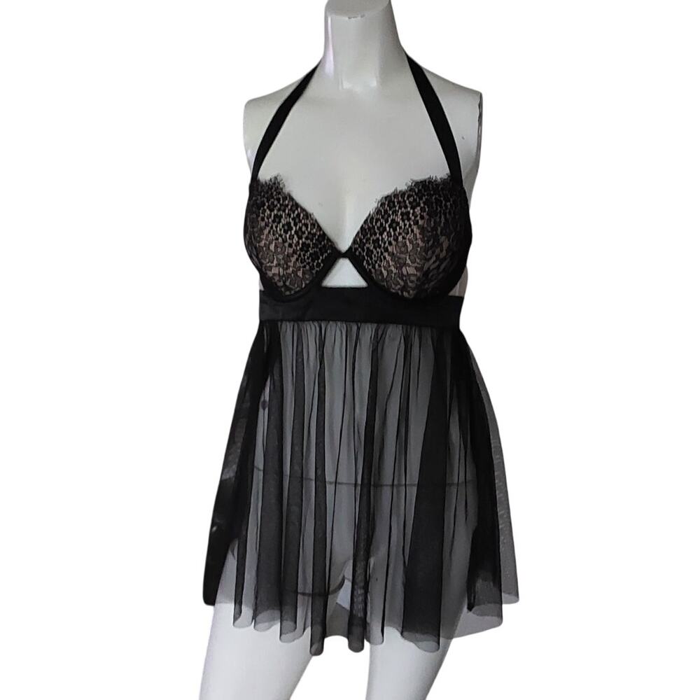 VICTORIA'S SECRET Black Babydoll Lingerie‎